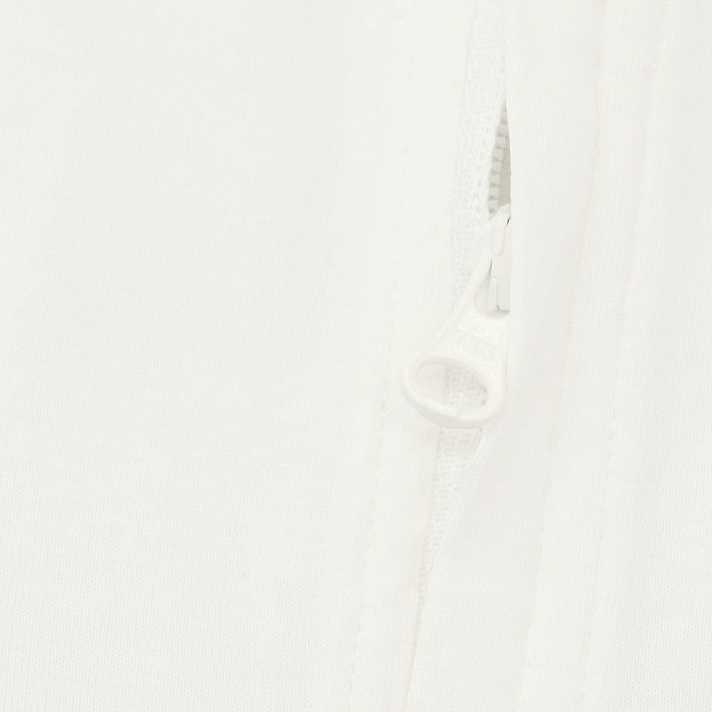 【新品アウトレット】シーピーカンパニー C.P.Company コットン ジップ 半袖ポロシャツ ホワイト【サイズM】【 状態ランクN- 】【 メンズ 】