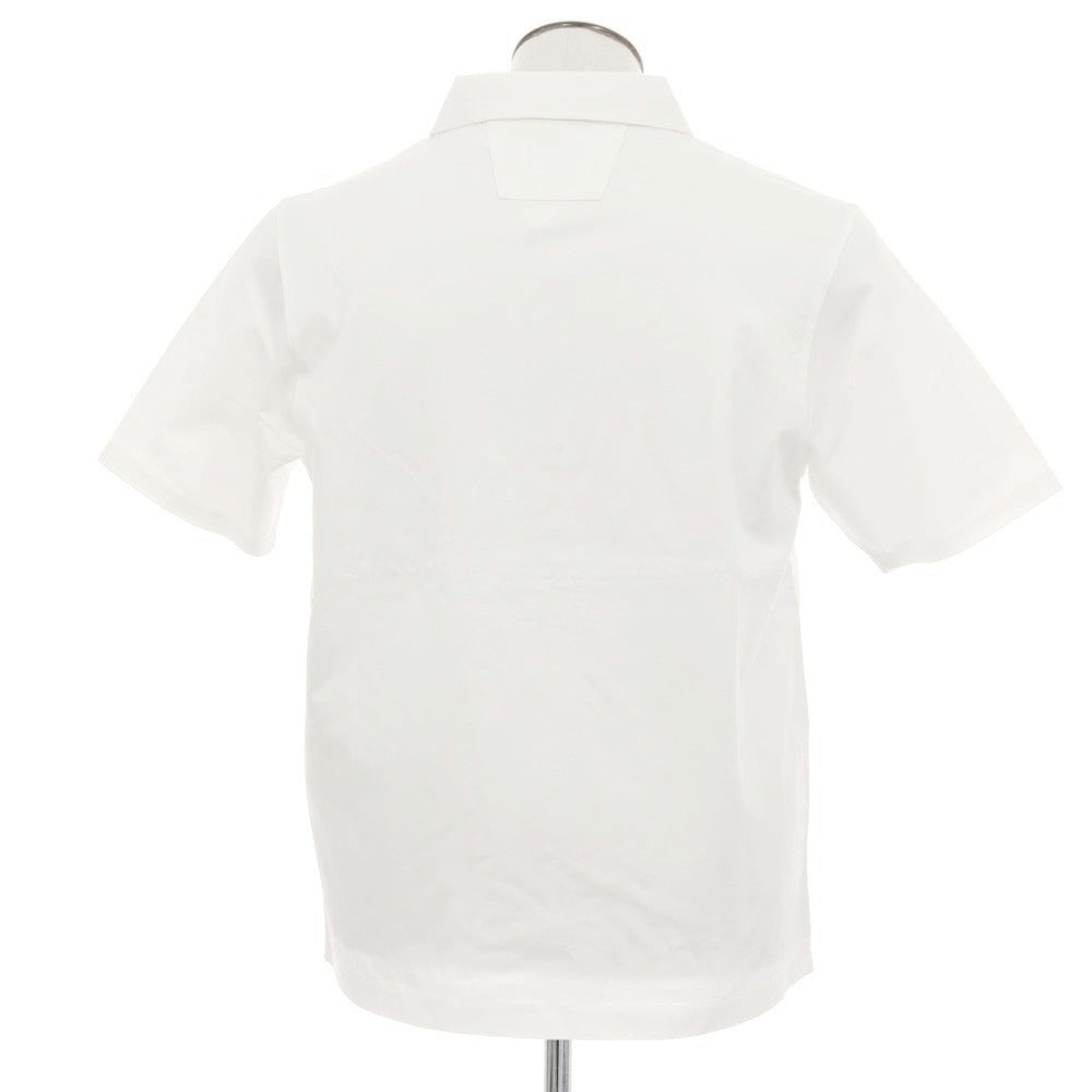 【新品】シーピーカンパニー C.P.Company コットン ジップ 半袖ポロシャツ ホワイト【サイズL】【 状態ランクN 】【 メンズ 】