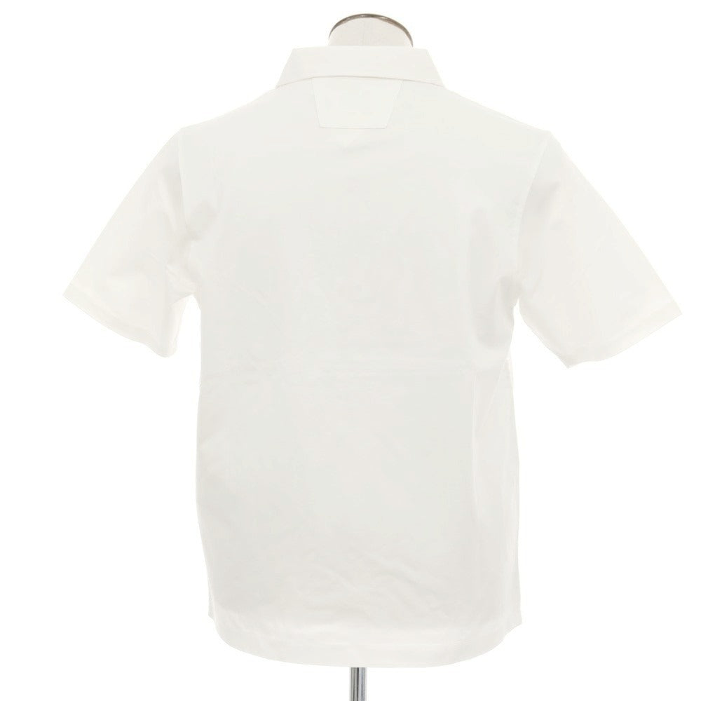【新品】シーピーカンパニー C.P.Company コットン ジップ 半袖ポロシャツ ホワイト【 XL 】【 状態ランクN 】【 メンズ 】[APD]