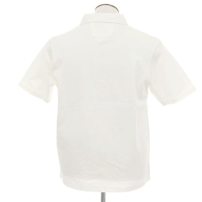 【新品】シーピーカンパニー C.P.Company コットン ジップ 半袖ポロシャツ ホワイト【 XL 】【 状態ランクN 】【 メンズ 】[APD]