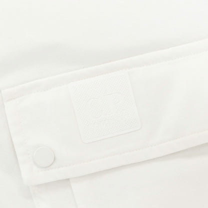 【新品】シーピーカンパニー C.P.Company コットン ジップ 半袖ポロシャツ ホワイト【 XL 】【 状態ランクN 】【 メンズ 】[APD]