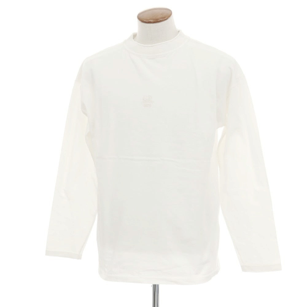 【新品】シーピーカンパニー C.P.Company BOX FIT コットン モックネック 長袖Ｔシャツ ホワイト【サイズM】【 状態ランクN 】【 メンズ 】