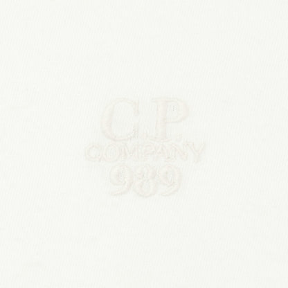 【新品】シーピーカンパニー C.P.Company BOX FIT コットン モックネック 長袖Ｔシャツ ホワイト【サイズM】【 状態ランクN 】【 メンズ 】