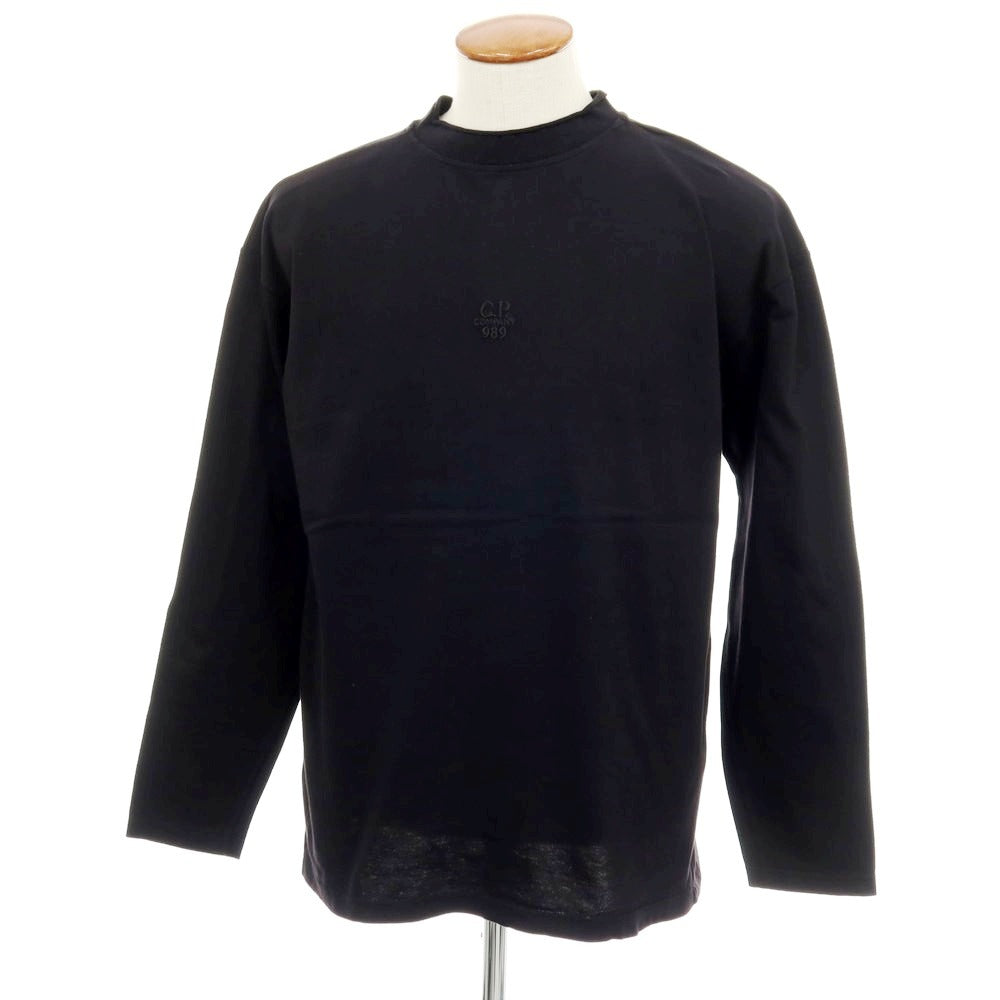 【新品】シーピーカンパニー C.P.Company BOX FIT コットン モックネック 長袖Ｔシャツ ブラック【 M 】【 状態ランクN 】【 メンズ 】[APD]