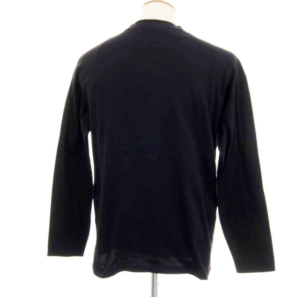 【新品】シーピーカンパニー C.P.Company BOX FIT コットン モックネック 長袖Ｔシャツ ブラック【 M 】【 状態ランクN 】【 メンズ 】[APD]