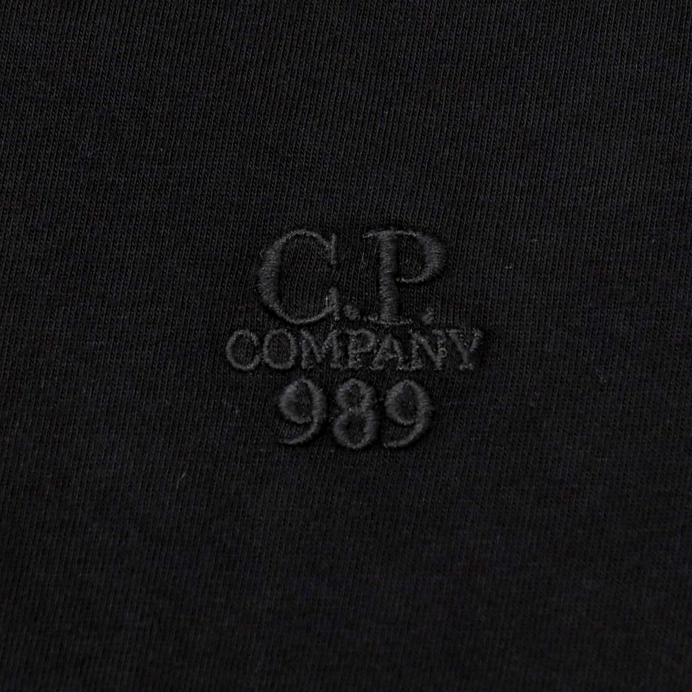 【新品】シーピーカンパニー C.P.Company BOX FIT コットン モックネック 長袖Ｔシャツ ブラック【 L 】【 状態ランクN 】【 メンズ 】[APD]