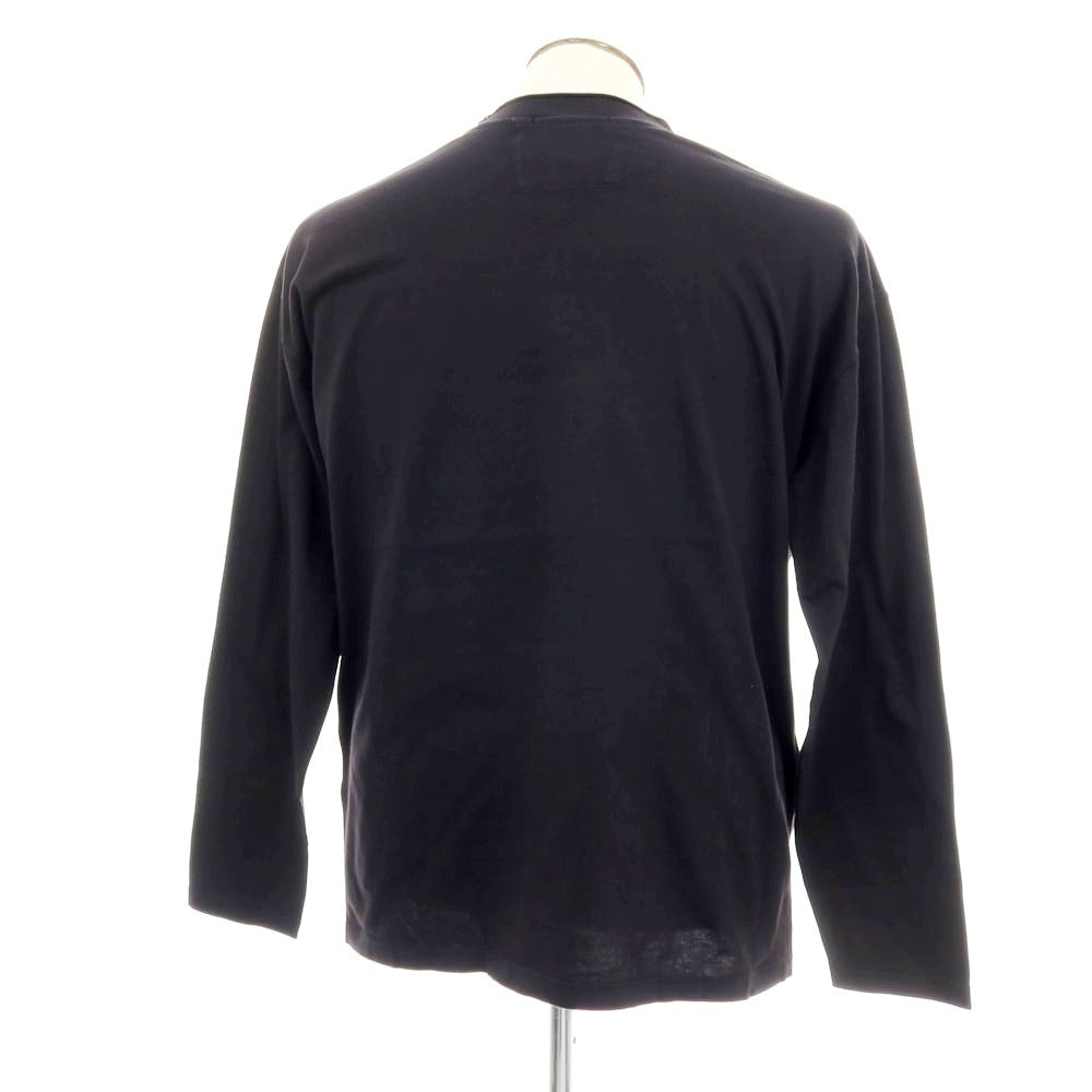 【新品】シーピーカンパニー C.P.Company BOX FIT コットン モックネック 長袖Ｔシャツ ブラック【サイズXL】【 状態ランクN 】【 メンズ 】