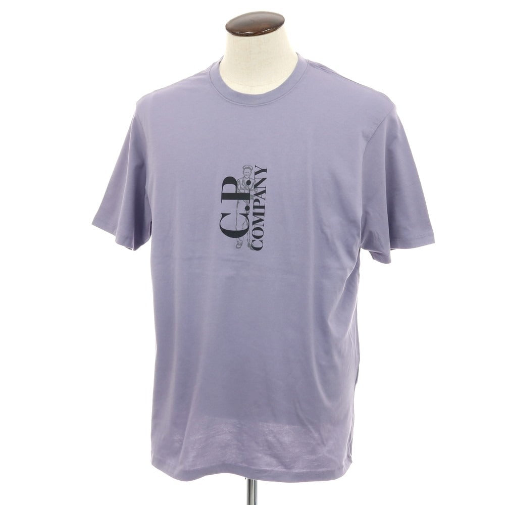 【新品】シーピーカンパニー C.P.Company コットン クルーネック 半袖Ｔシャツ スモークパープル【サイズXL】【 状態ランクN 】【 メンズ 】[DPD]