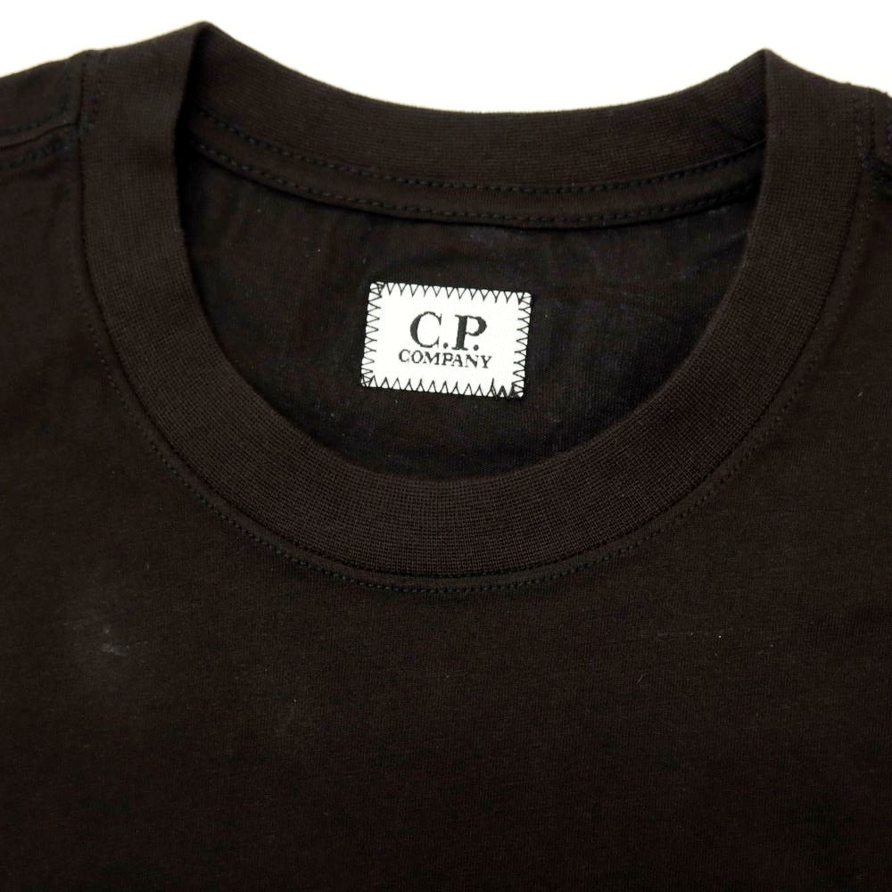 【新品アウトレット】シーピーカンパニー C.P.Company コットン クルーネック 半袖Ｔシャツ ブラック【 サイズS 】【 状態ランクN- 】【 メンズ 】 [BPD]