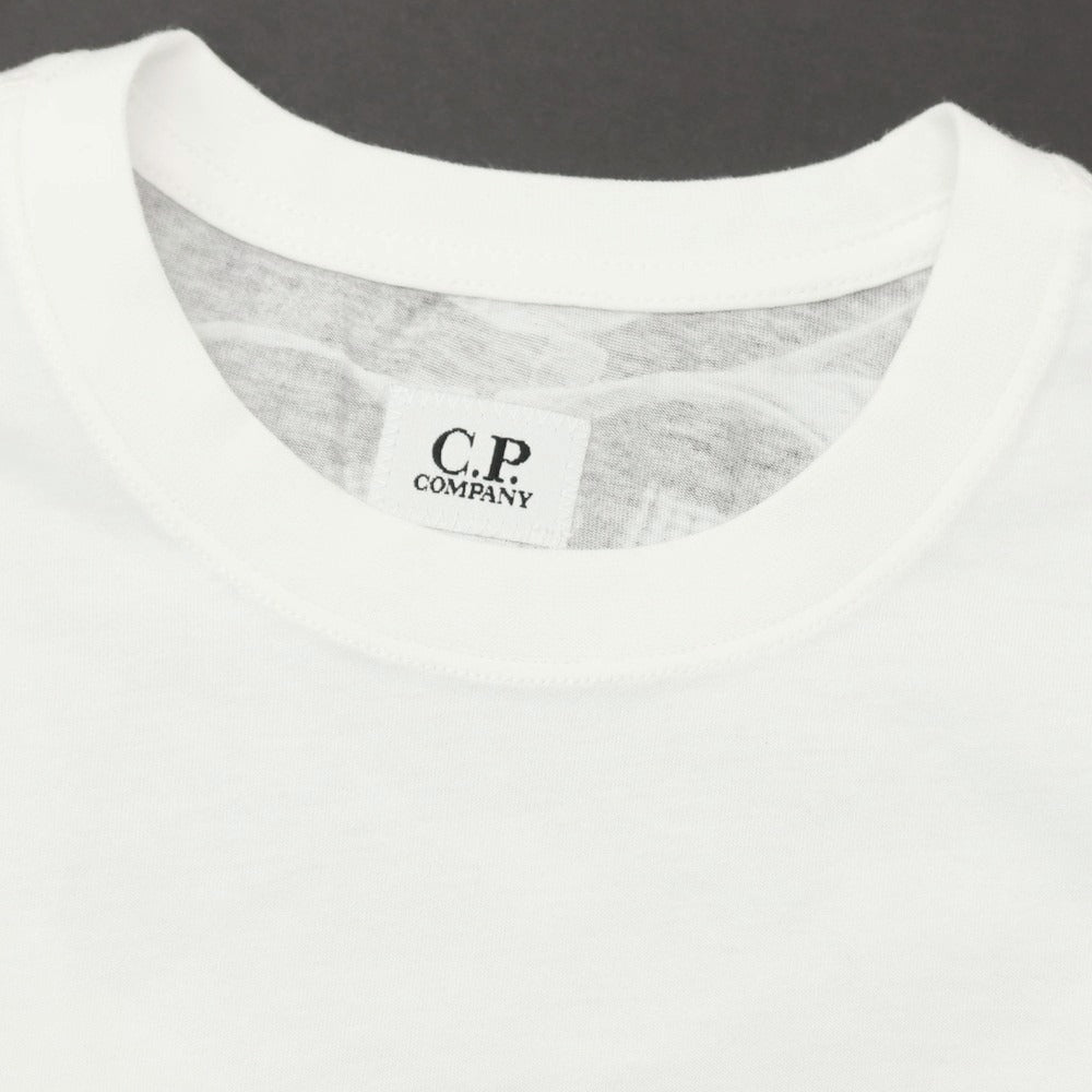 【SALE10%OFF/返品不可】【新品アウトレット】シーピーカンパニー C.P.Company コットン クルーネック 半袖Ｔシャツ ホワイト【 サイズL 】【 状態ランクN- 】【 メンズ 】 [APD]