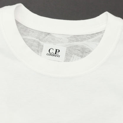 【SALE10%OFF/返品不可】【新品アウトレット】シーピーカンパニー C.P.Company コットン クルーネック 半袖Ｔシャツ ホワイト【 サイズL 】【 状態ランクN- 】【 メンズ 】 [APD]