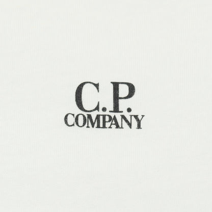 【SALE10%OFF/返品不可】【新品アウトレット】シーピーカンパニー C.P.Company コットン クルーネック 半袖Ｔシャツ ホワイト【 サイズL 】【 状態ランクN- 】【 メンズ 】 [APD]