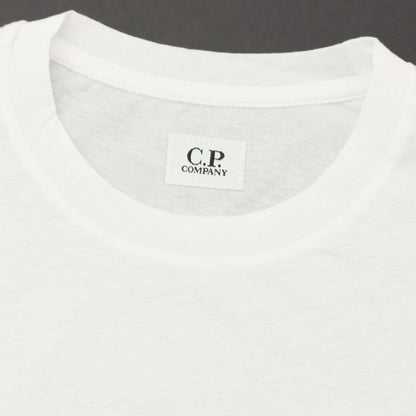 【新品】シーピーカンパニー C.P.Company コットン クルーネック 半袖Ｔシャツ ホワイト【サイズL】【 状態ランクN 】【 メンズ 】
