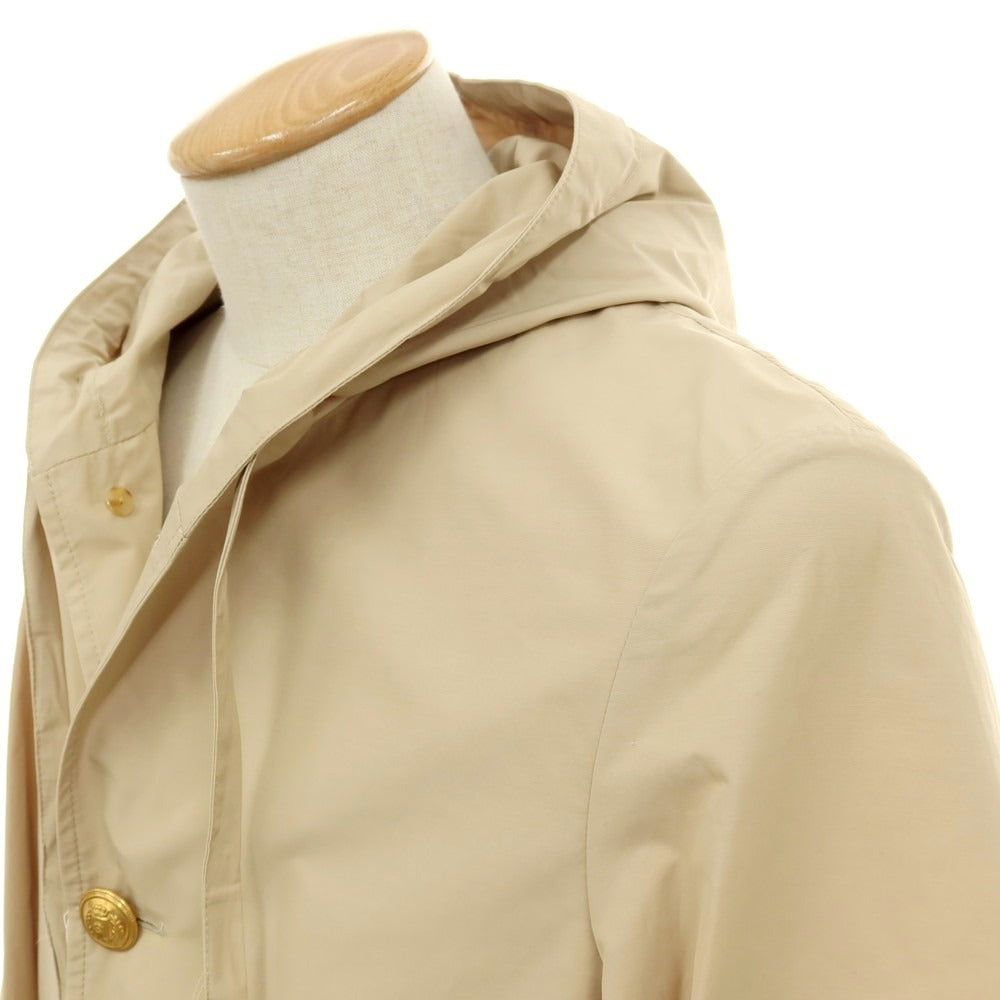 【新品アウトレット】ラルディーニ LARDINI ポリエステルコットン フーデッドコート ベージュ【サイズ44】【 状態ランクN- 】【 メンズ 】