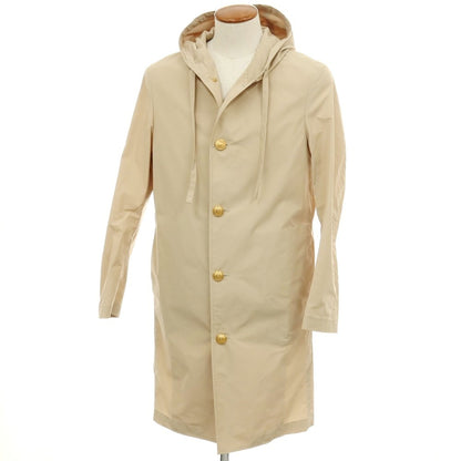【新品】ラルディーニ LARDINI ポリエステルコットン フーデッドコート ベージュ【サイズ46】【 状態ランクN 】【 メンズ 】