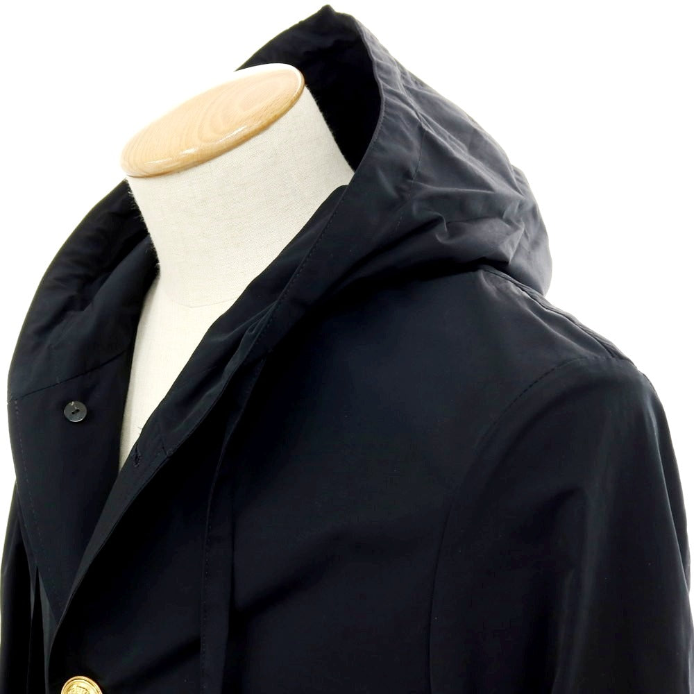 【新品】ラルディーニ LARDINI ポリエステルコットン フーデッドコート ブラック【サイズ44】【 状態ランクN 】【 メンズ 】[CPD]