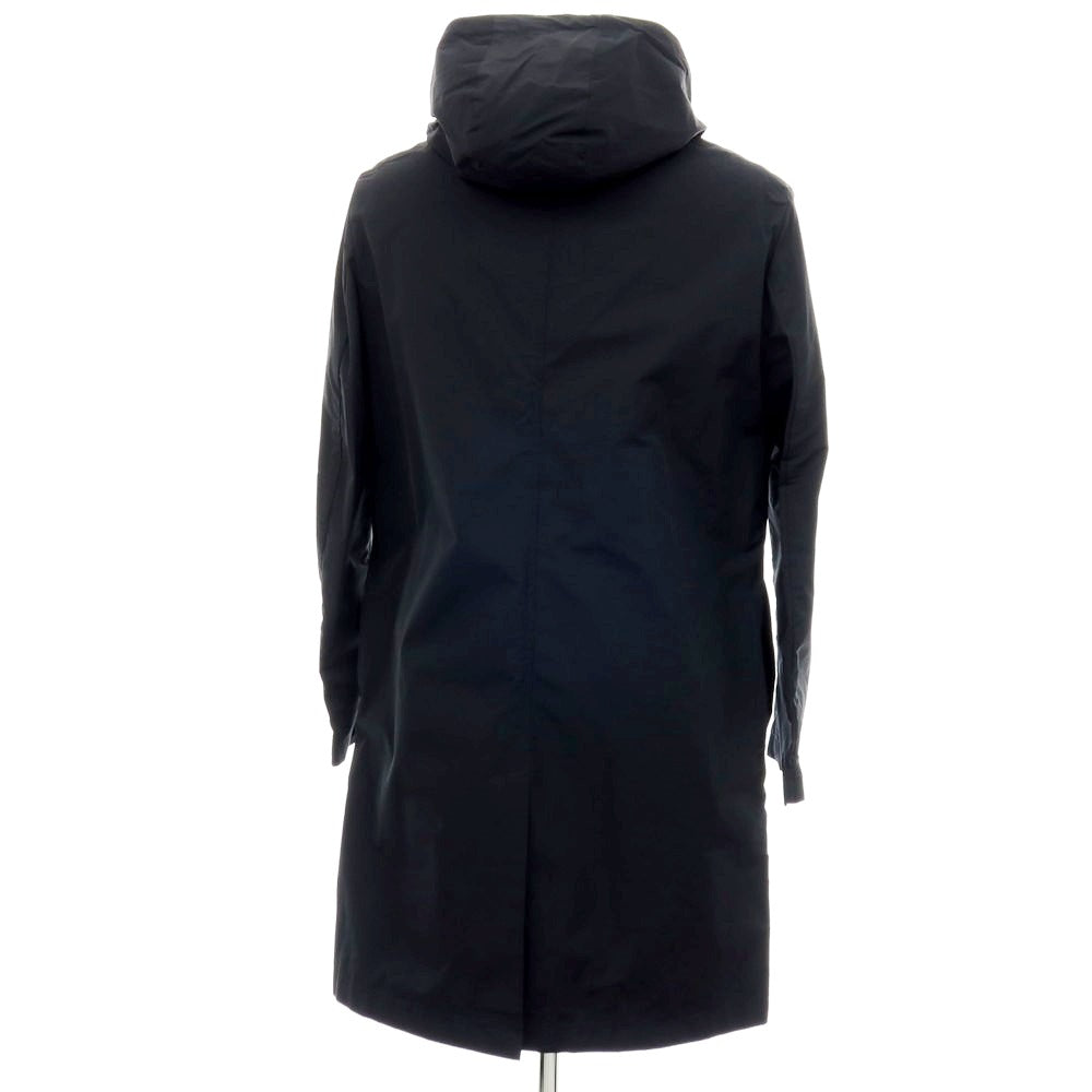 【新品】ラルディーニ LARDINI ポリエステルコットン フーデッドコート ブラック【サイズ44】【 状態ランクN 】【 メンズ 】[CPD]