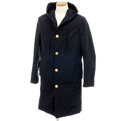 【新品アウトレット】ラルディーニ LARDINI ポリエステルコットン フーデッドコート ブラック【サイズ46】【 状態ランクN- 】【 メンズ 】