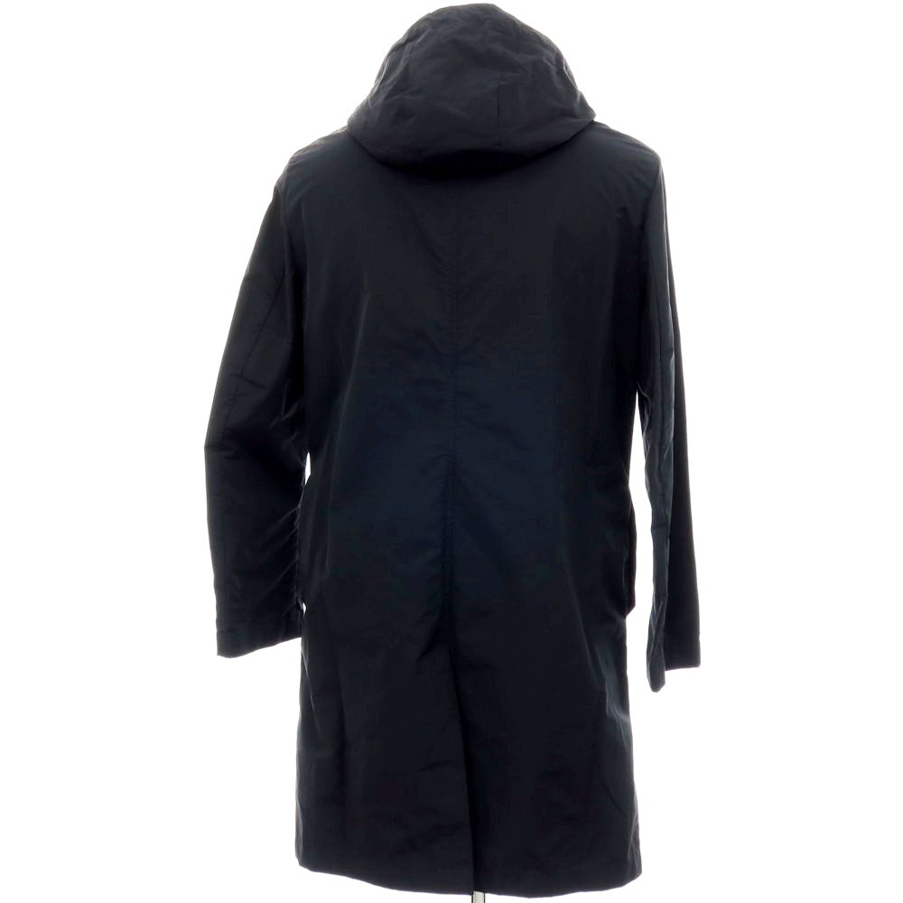 【新品アウトレット】ラルディーニ LARDINI ポリエステルコットン フーデッドコート ブラック【サイズ46】【 状態ランクN- 】【 メンズ 】
