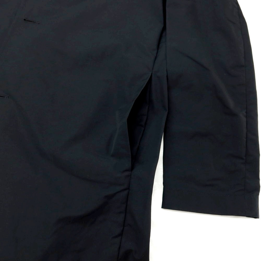 【新品アウトレット】ラルディーニ LARDINI ポリエステルコットン フーデッドコート ブラック【サイズ46】【 状態ランクN- 】【 メンズ 】[DPD]