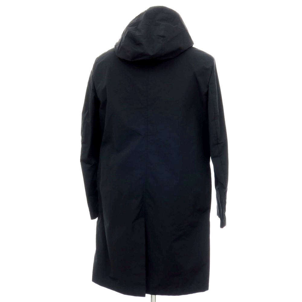 【新品】ラルディーニ LARDINI ポリエステルコットン フーデッドコート ブラック【サイズ48】【 状態ランクN 】【 メンズ 】[DPD]