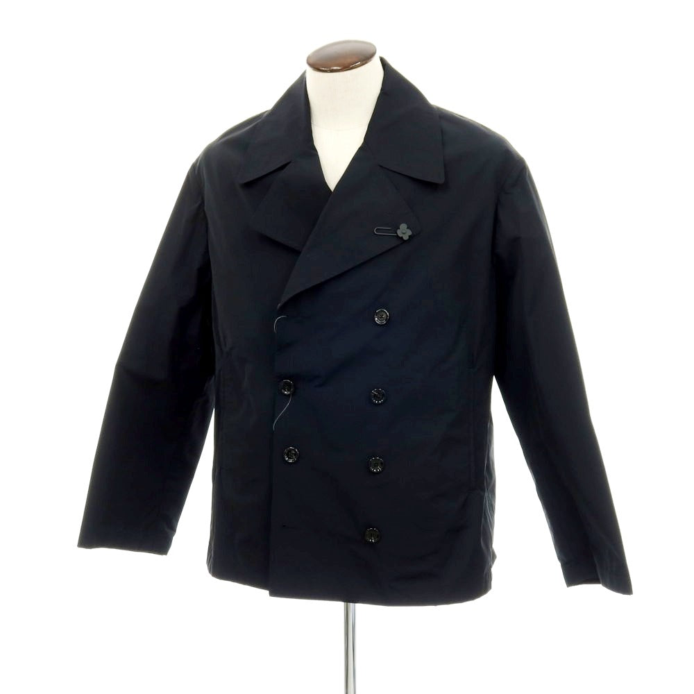 【新品】ラルディーニ LARDINI ポリエステルコットン ピーコート ブラック【サイズ52】【 状態ランクN 】【 メンズ 】[DPD]