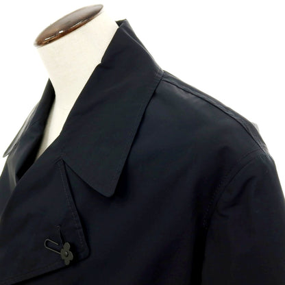 【新品アウトレット】ラルディーニ LARDINI ポリエステルコットン ピーコート ブラック【サイズ54】【 状態ランクN- 】【 メンズ 】