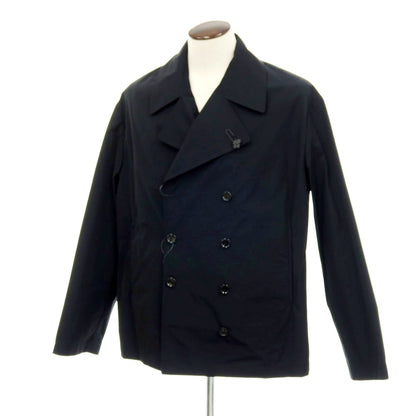 【新品】ラルディーニ LARDINI ポリエステルコットン ピーコート ブラック【サイズ56】【 状態ランクN 】【 メンズ 】