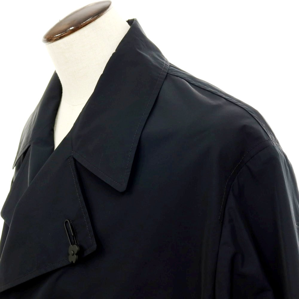 【新品】ラルディーニ LARDINI ポリエステルコットン ピーコート ブラック【サイズ56】【 状態ランクN 】【 メンズ 】