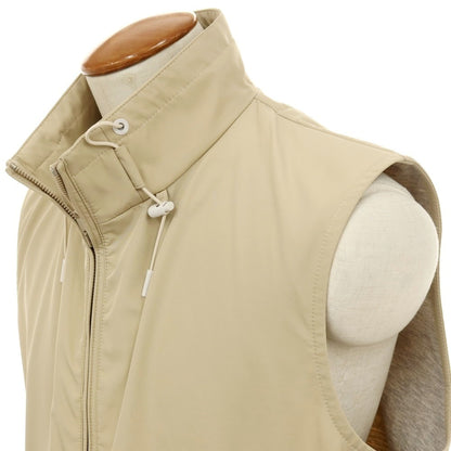 【新品アウトレット】ラルディーニ LARDINI コットンポリエステル スタンドカラージップアップベスト ベージュ【サイズ46】【 状態ランクN- 】【 メンズ 】