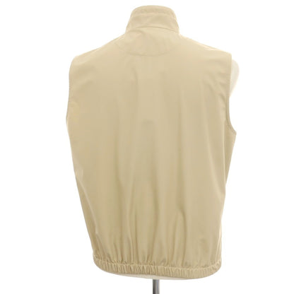 【新品アウトレット】ラルディーニ LARDINI コットンポリエステル スタンドカラージップアップベスト ベージュ【サイズ46】【 状態ランクN- 】【 メンズ 】