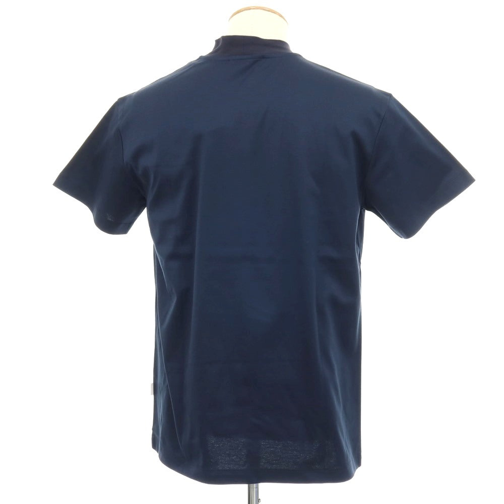【新品】ラルディーニ LARDINI コットン 半袖Ｔシャツ ネイビー【サイズS】【 状態ランクN 】【 メンズ 】[CPD]