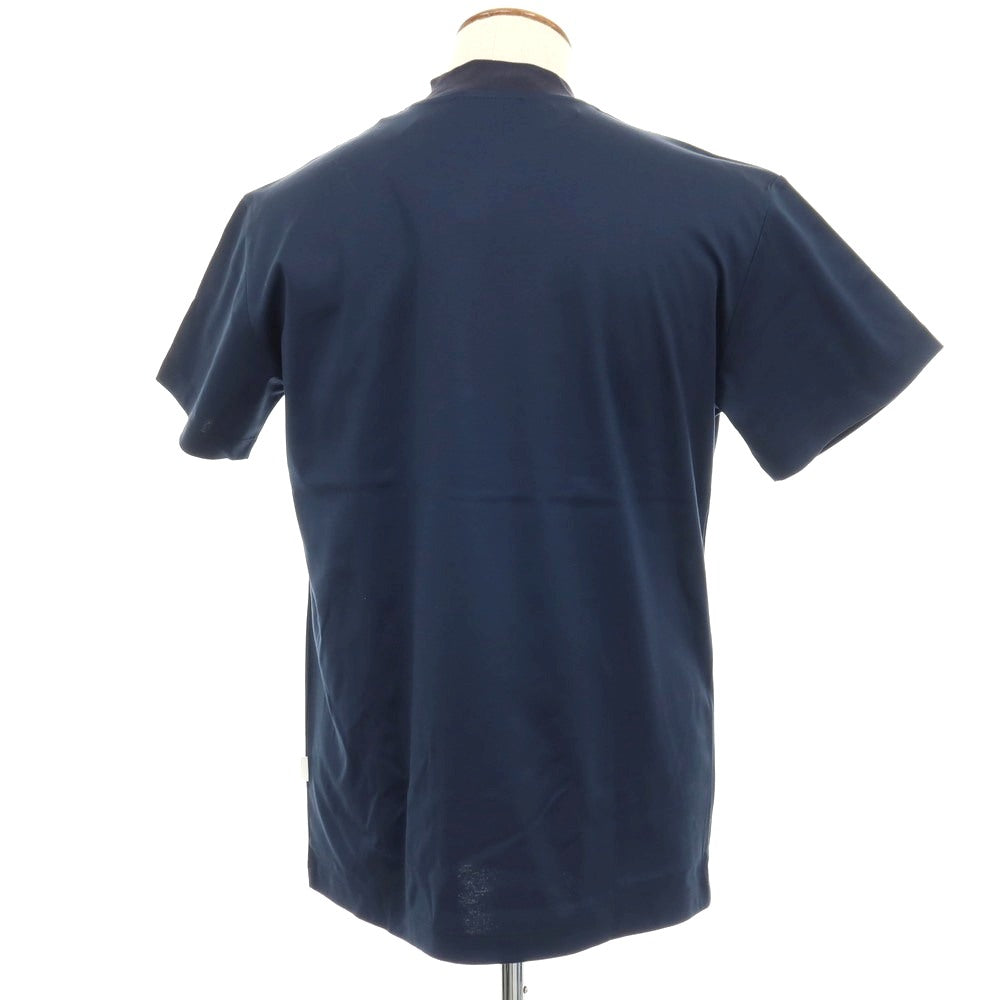 【新品】ラルディーニ LARDINI コットン 半袖Ｔシャツ ネイビー【サイズM】【 状態ランクN 】【 メンズ 】[DPD]