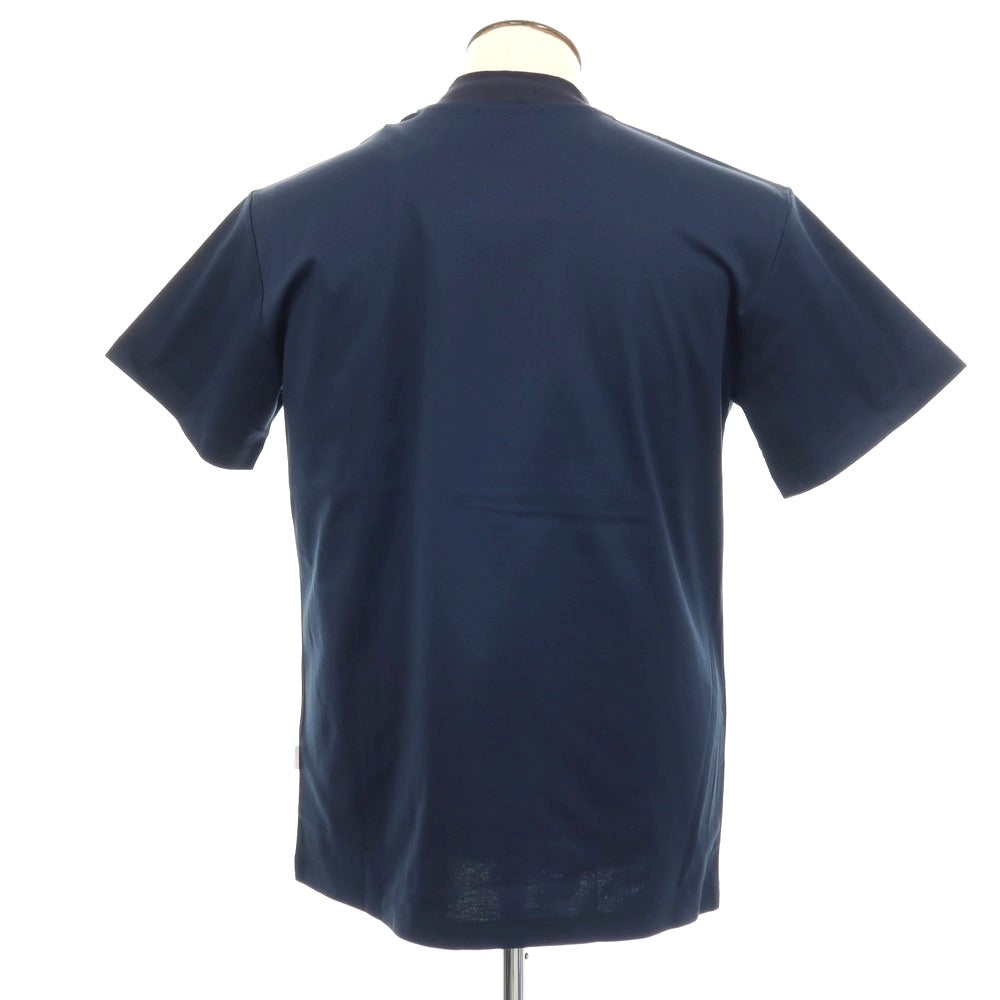 【新品】ラルディーニ LARDINI コットン 半袖Ｔシャツ ネイビー【サイズL】【 状態ランクN 】【 メンズ 】[DPD]