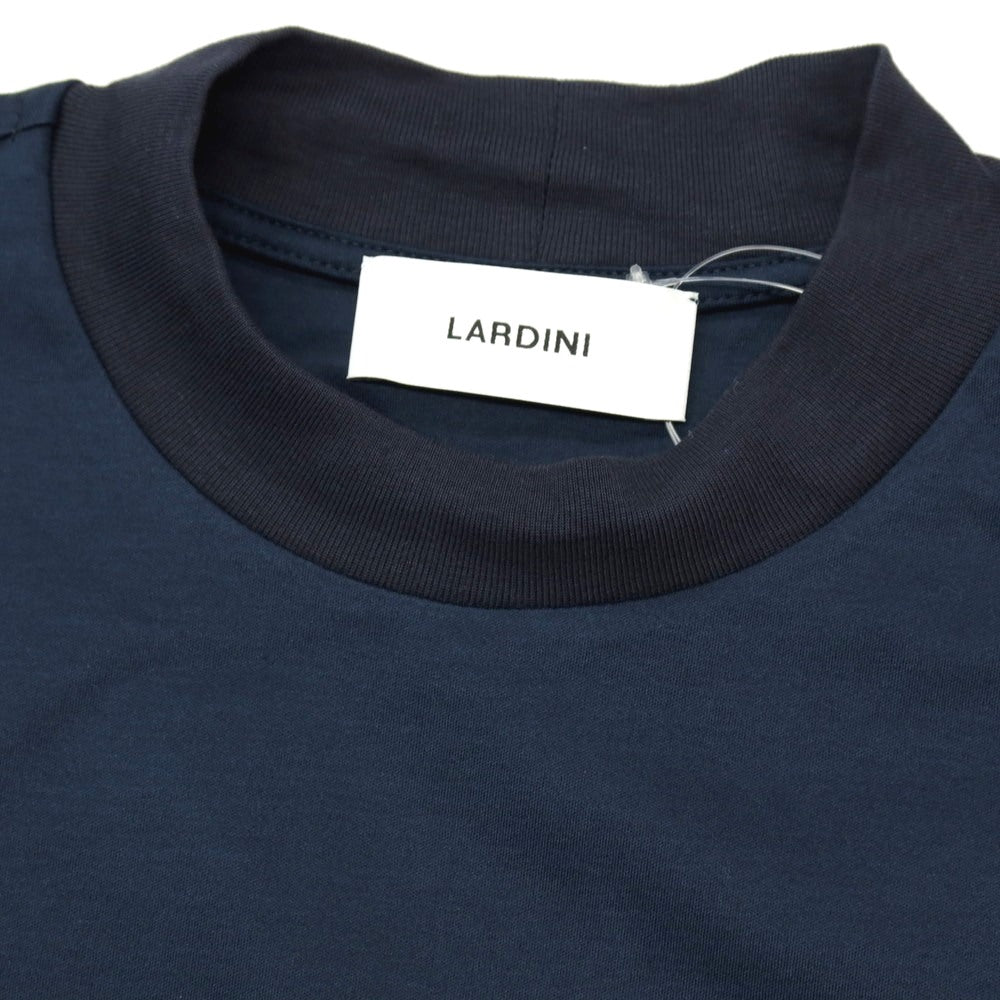 【新品】ラルディーニ LARDINI コットン 半袖Ｔシャツ ネイビー【サイズL】【 状態ランクN 】【 メンズ 】[DPD]