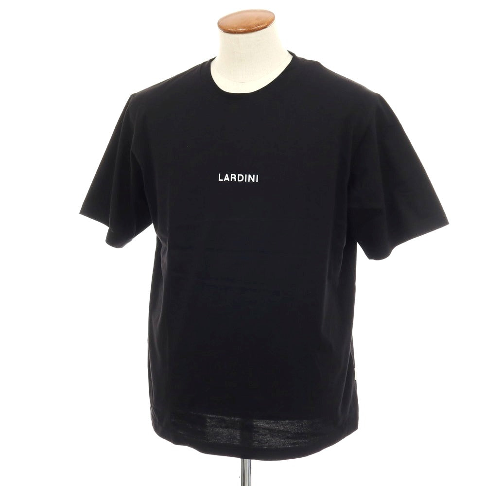 【新品】ラルディーニ LARDINI コットン クルーネック 半袖Ｔシャツ ブラック【サイズM】【 状態ランクN 】【 メンズ 】