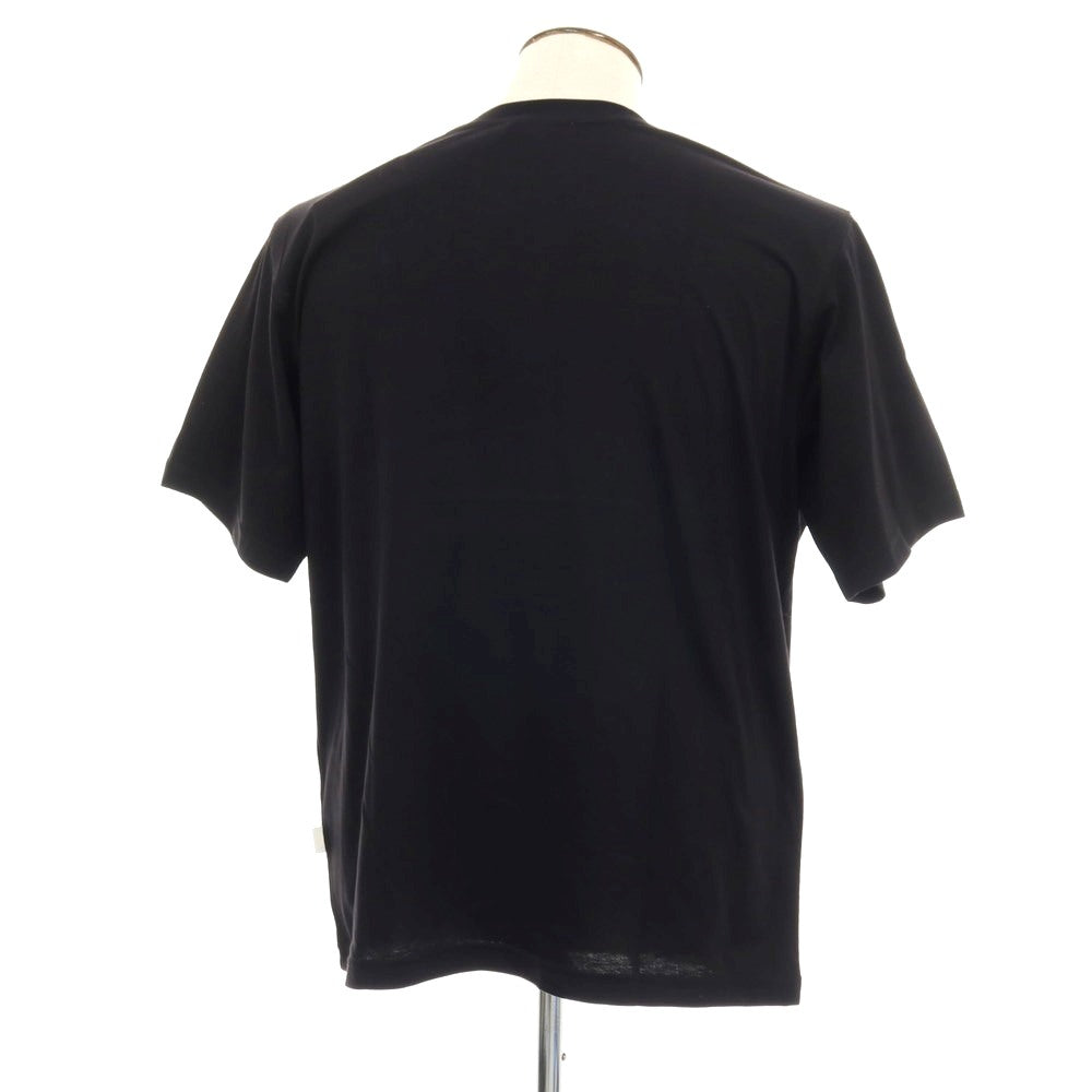 【新品】ラルディーニ LARDINI コットン クルーネック 半袖Ｔシャツ ブラック【サイズL】【 状態ランクN 】【 メンズ 】[CPD]