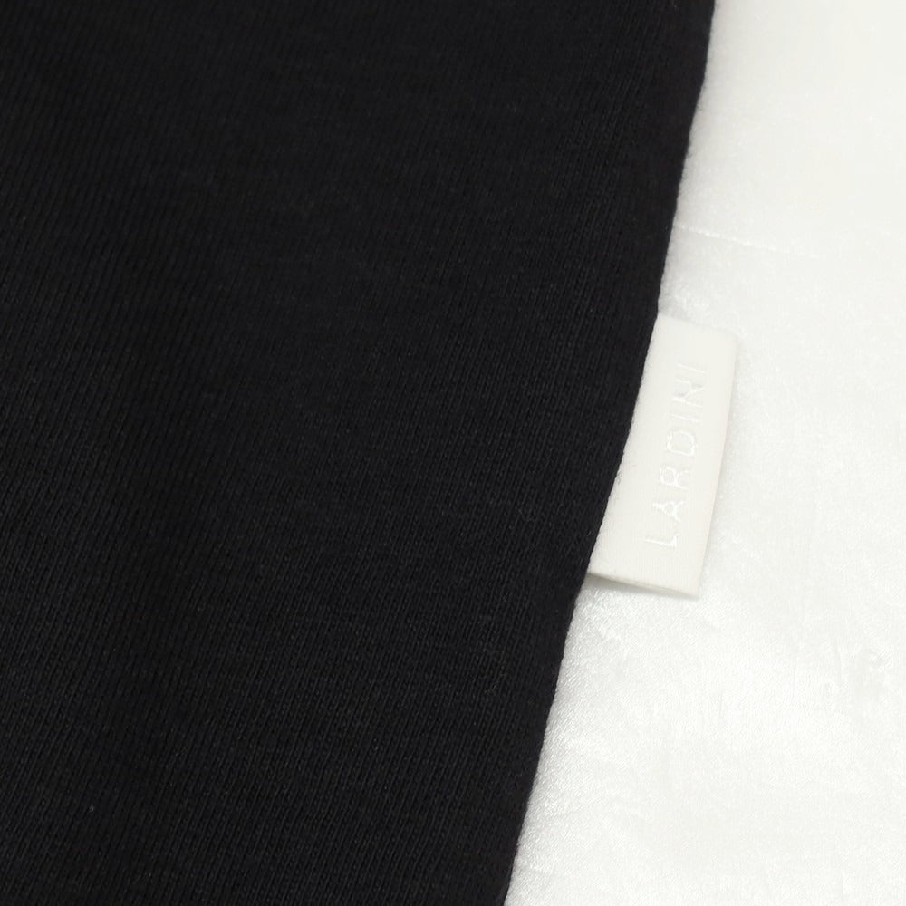 【新品】ラルディーニ LARDINI コットン クルーネック 半袖Ｔシャツ ブラック【サイズL】【 状態ランクN 】【 メンズ 】[CPD]