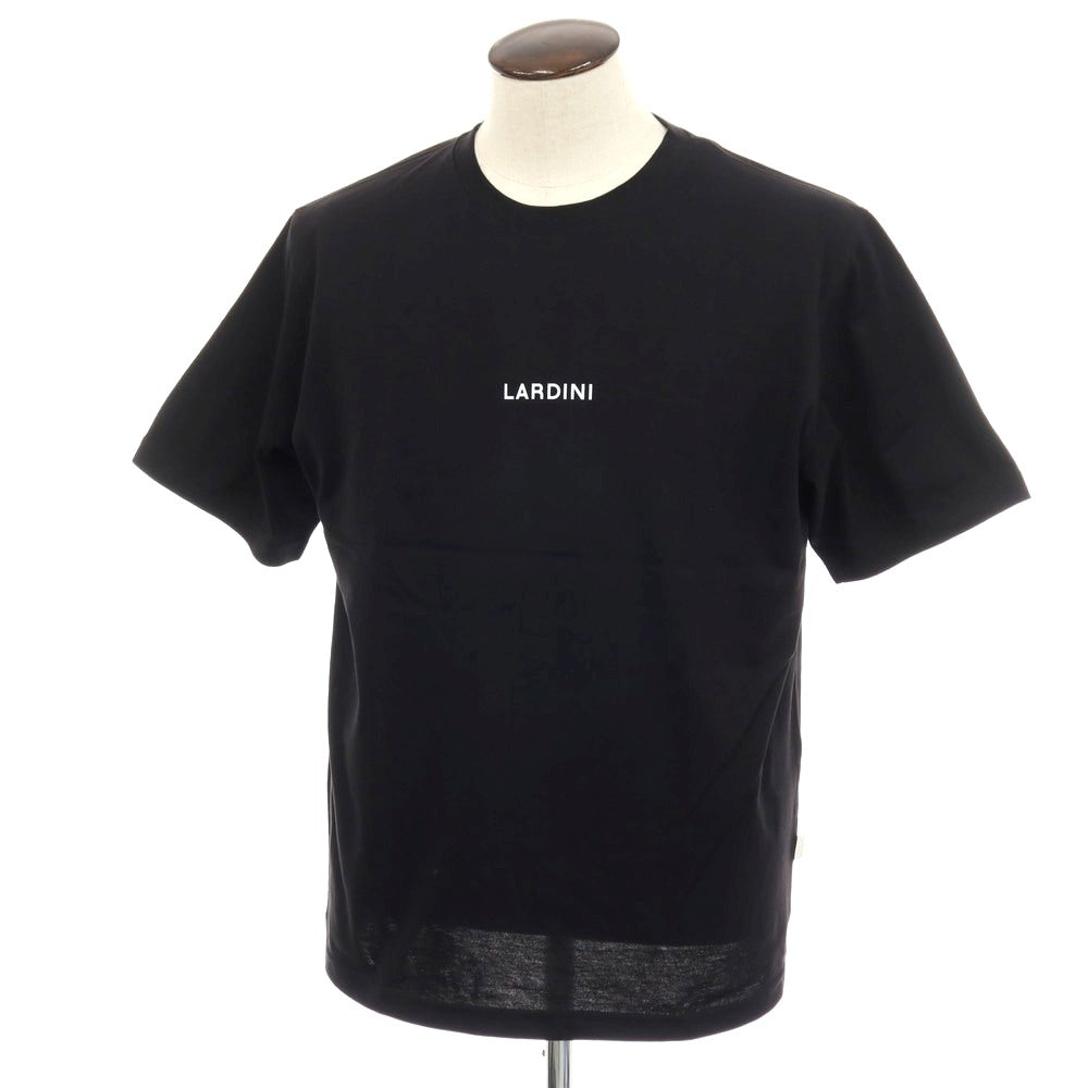 【新品】ラルディーニ LARDINI コットン クルーネック 半袖Ｔシャツ ブラック【サイズL】【 状態ランクN 】【 メンズ 】