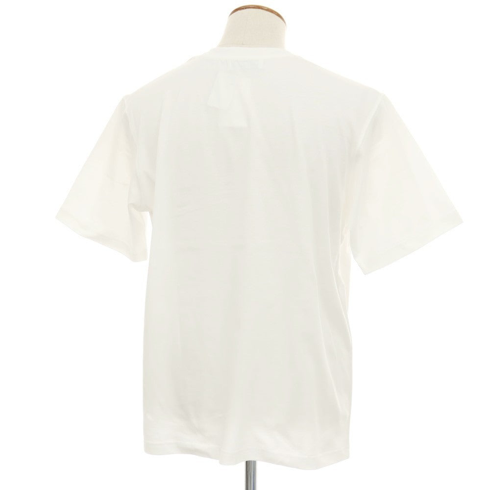 【新品】ラルディーニ LARDINI コットン クルーネック 半袖Ｔシャツ ホワイト【 サイズM 】【 状態ランクN 】【 メンズ 】 [BPD]
