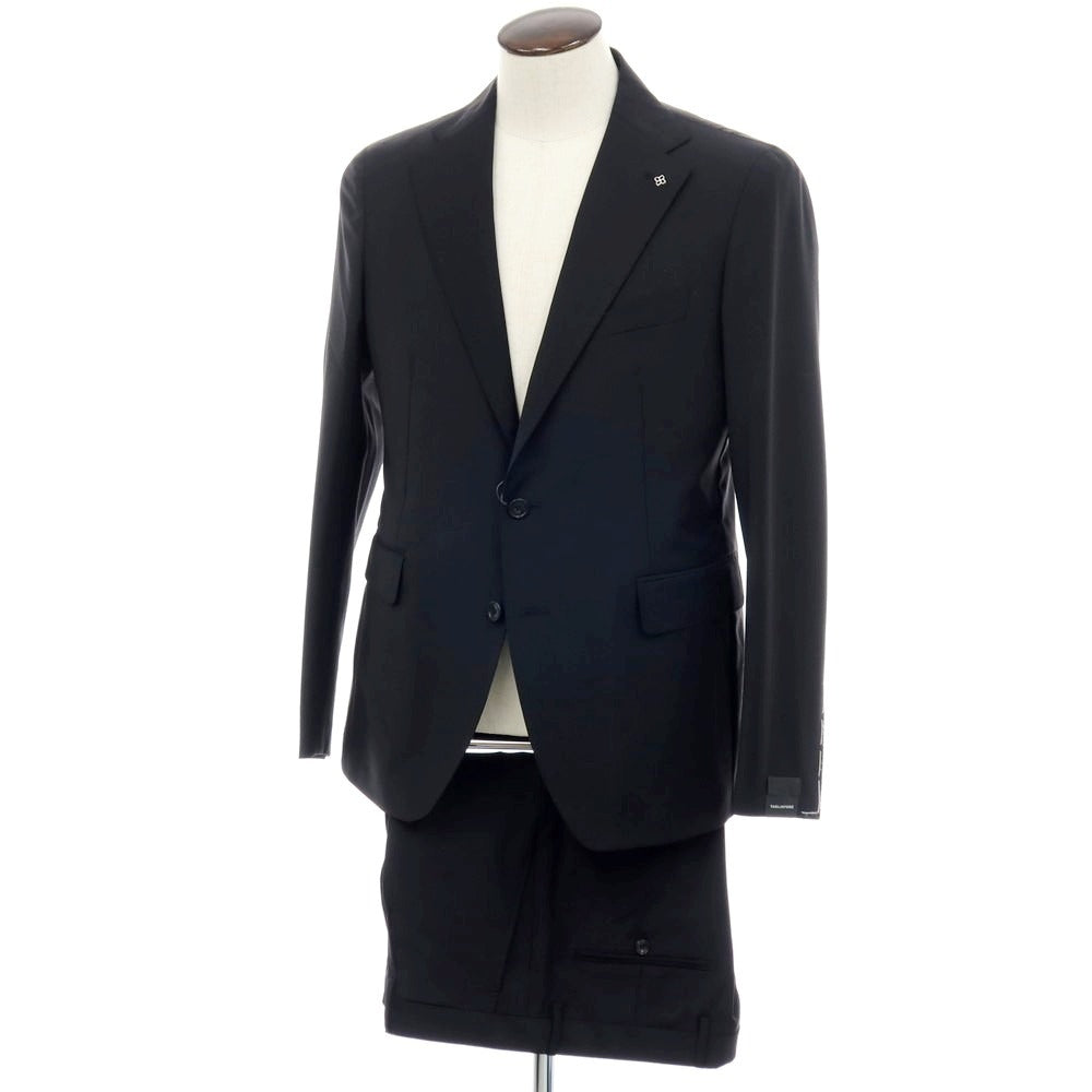 【新品】タリアトーレ TAGLIATORE ストレッチウールポリエステル 2つボタンスーツ ブラック【サイズ50】【 状態ランクN 】【 メンズ 】