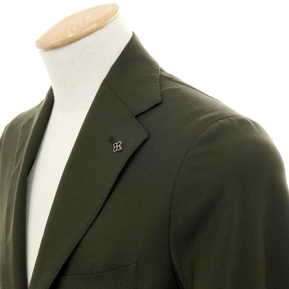 【新品】タリアトーレ TAGLIATORE ストレッチウール 2つボタンスーツ オリーブ【サイズ44】【 状態ランクN 】【 メンズ 】