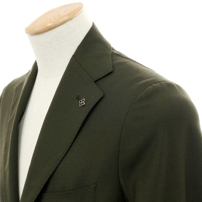 【新品】タリアトーレ TAGLIATORE ストレッチウール 2つボタンスーツ オリーブ【サイズ44】【 状態ランクN 】【 メンズ 】