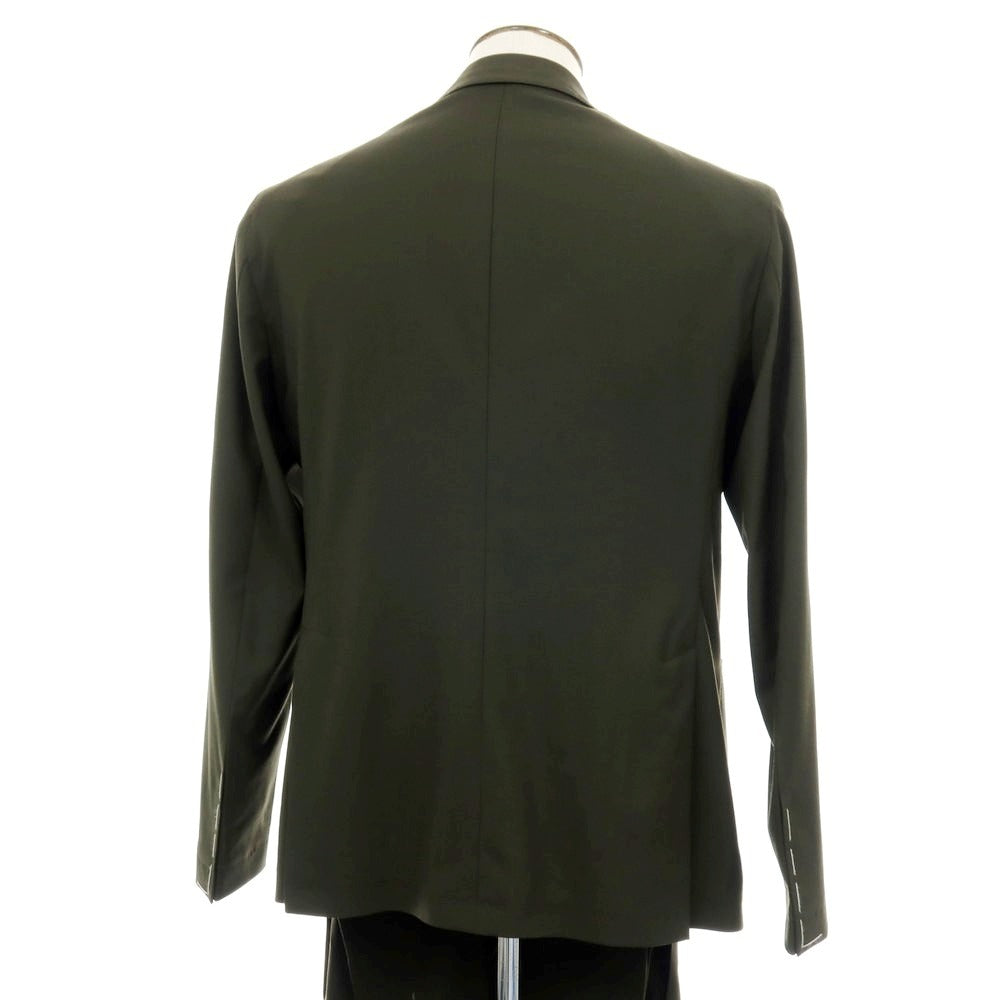 【新品】タリアトーレ TAGLIATORE ストレッチウール 2つボタンスーツ オリーブ【サイズ52】【 状態ランクN 】【 メンズ 】[DPD]