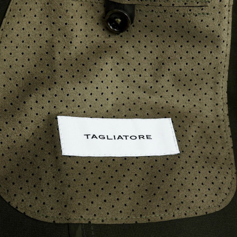 【新品】タリアトーレ TAGLIATORE ストレッチウール 2つボタンスーツ オリーブ【サイズ52】【 状態ランクN 】【 メンズ 】[DPD]