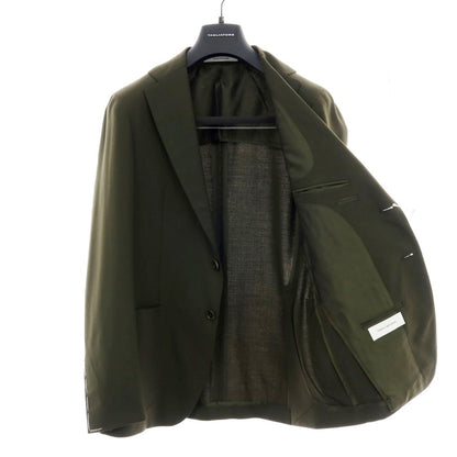 【新品】タリアトーレ TAGLIATORE ストレッチウール 2つボタンスーツ オリーブ【サイズ50】【 状態ランクN 】【 メンズ 】