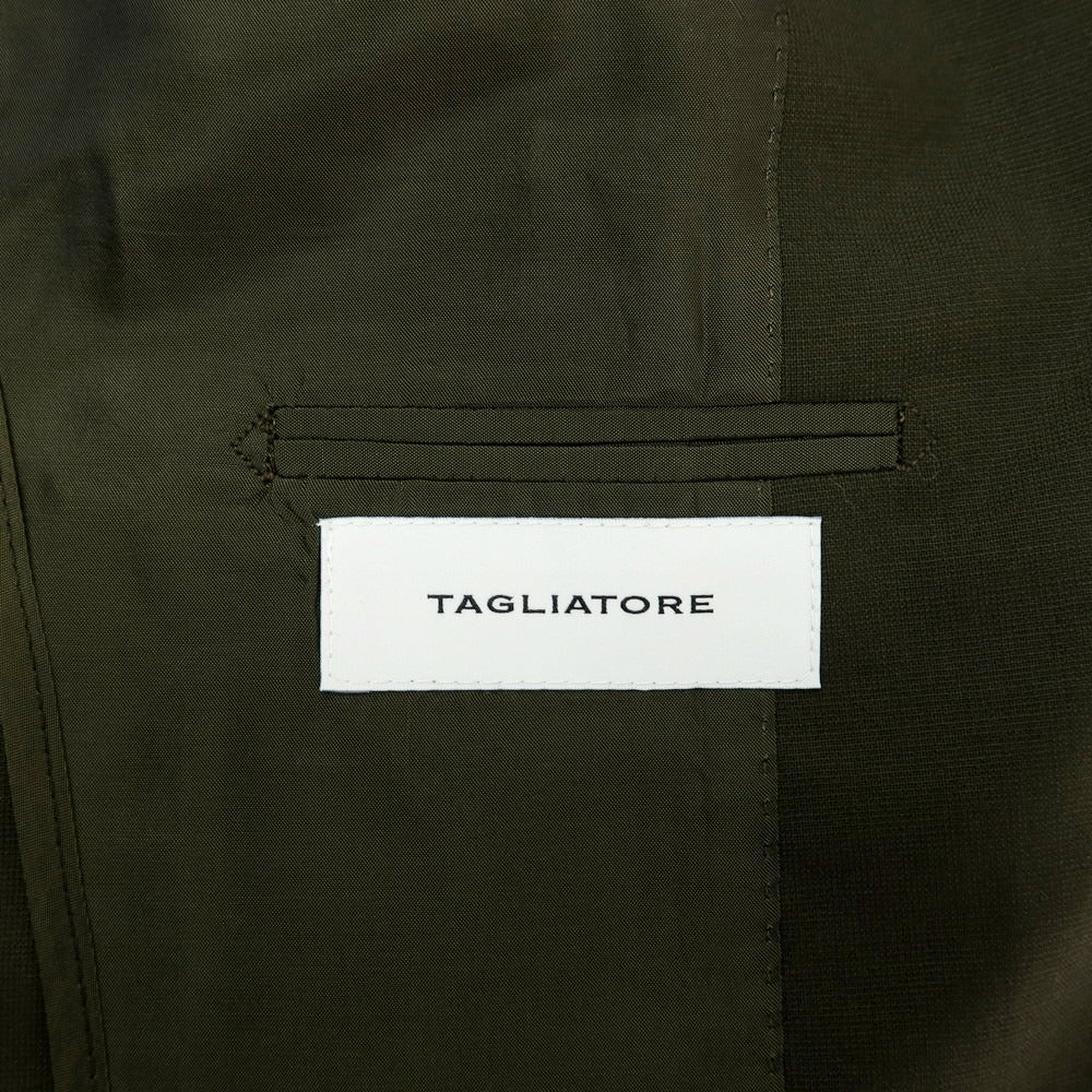 【新品】タリアトーレ TAGLIATORE ストレッチウール 2つボタンスーツ オリーブ【サイズ50】【 状態ランクN 】【 メンズ 】