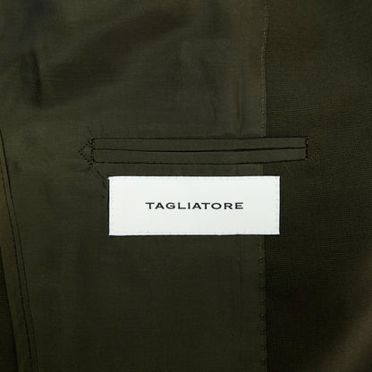 【新品】タリアトーレ TAGLIATORE ストレッチウール 2つボタンスーツ オリーブ【サイズ50】【 状態ランクN 】【 メンズ 】