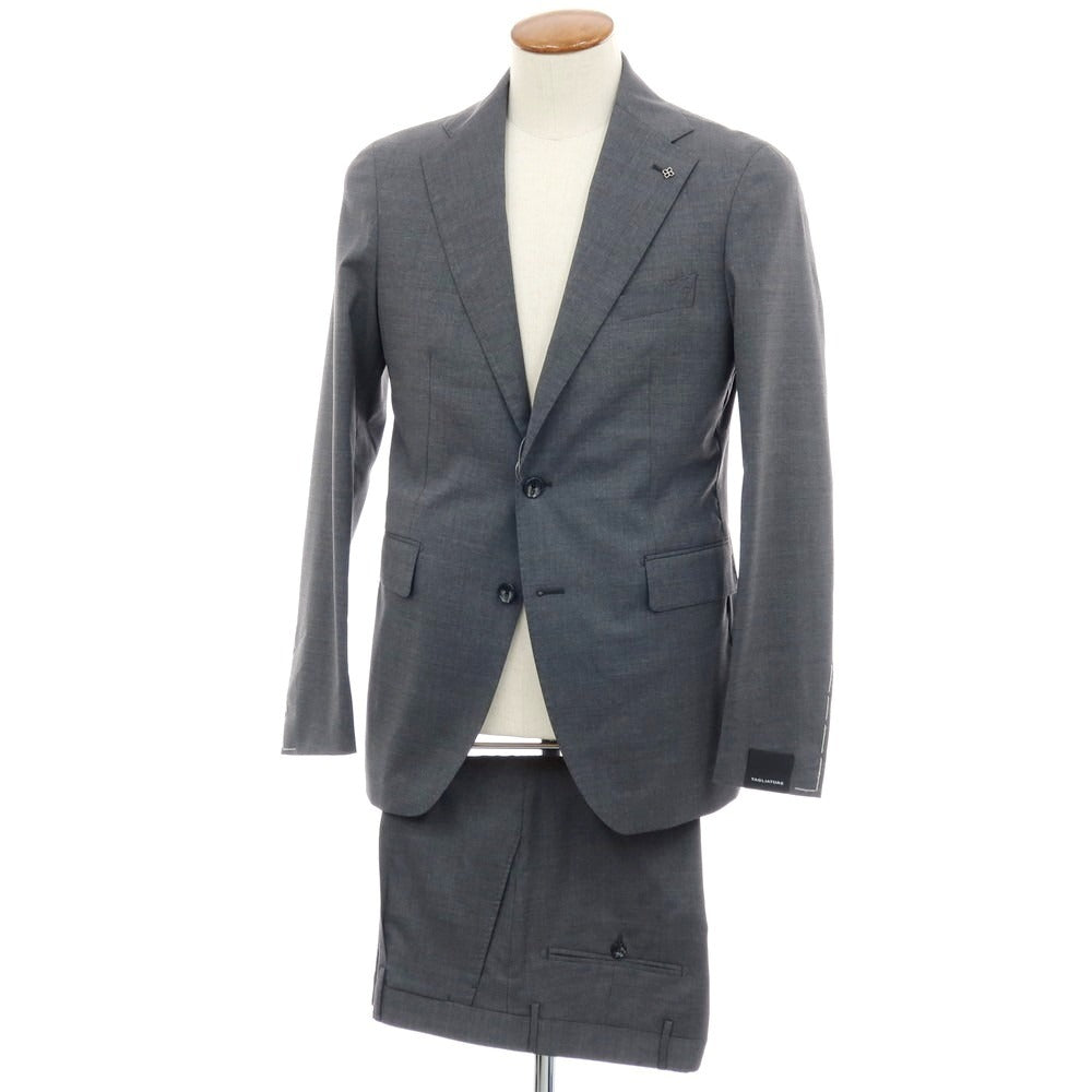 【新品】タリアトーレ TAGLIATORE ストレッチウール 2つボタンスーツ グレー【サイズ46】【 状態ランクN 】【 メンズ 】