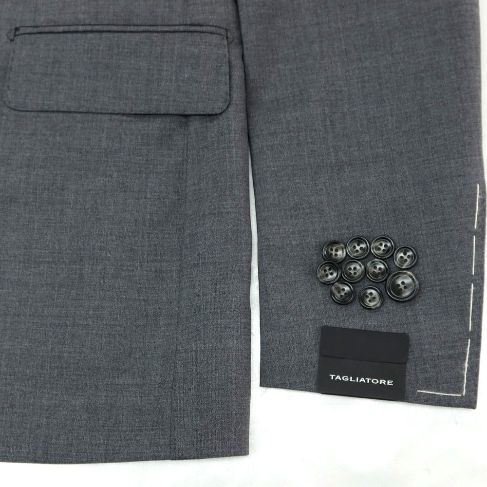 【新品】タリアトーレ TAGLIATORE ストレッチウール 2つボタンスーツ グレー【サイズ54】【 状態ランクN 】【 メンズ 】[DPD]
